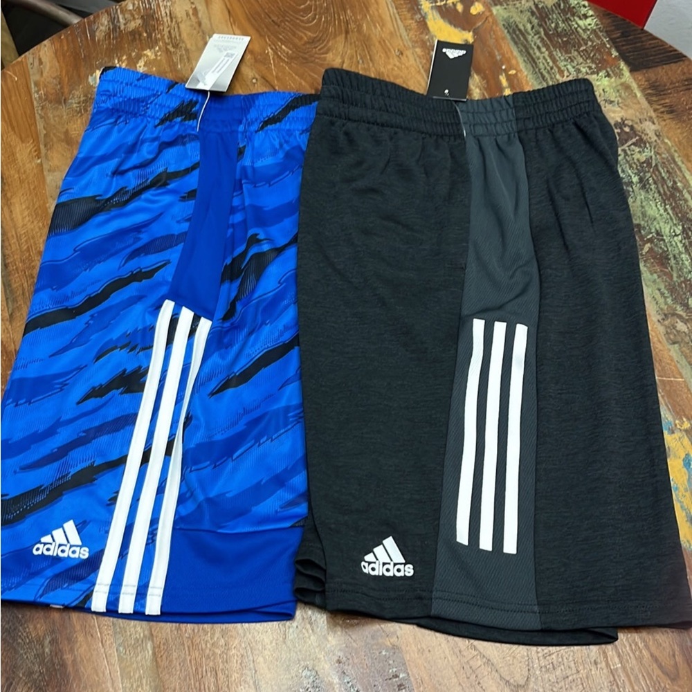 NWT Adidas Youth Boys Shorts-2 Pair